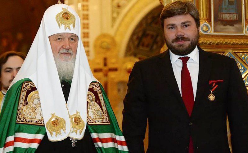 Патриарх РПЦ МП Кирилл и Константин Малофеев - фото 83356
