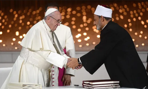 Папа Франциск і Шейх Ахмед Аль-Таїб - фото 86516