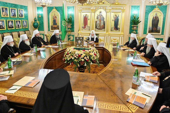 Патріарх Кирило на засіданні Синоду РПЦ у Москві, 17 жовтня, 2019.  - фото 86866