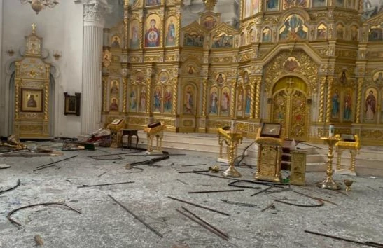 Поврежденный храм святых Жен Мироносиц в Харькове - фото 92946