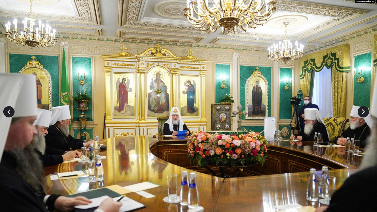 Засідання Священного Синоду РПЦ, яким було утворено «Кримську митрополію», 7 червня 2022 року, Москва - фото 94912