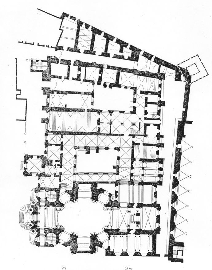 План храму та монастиря після перебудови у XVIII ст. - фото 100126
