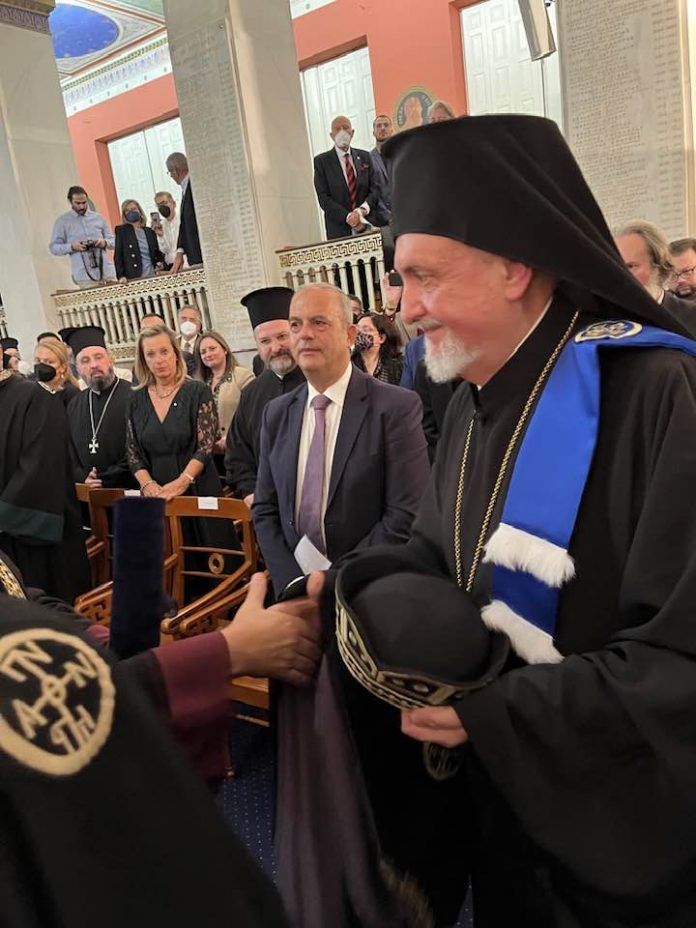 Митрополиту Халкедонському присвоєно звання почесного доктора Афінського національного університету - фото 101950
