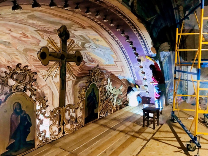 У греко-католицькому кафедральному соборі в Ужгороді тривають реставраційні роботи - фото 102466