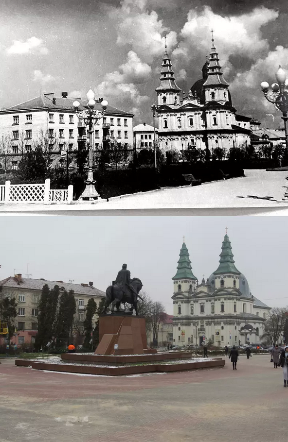 Це вже 50–ті роки. Тоді вже не було пам’ятника Пілсудському. Його демонтували 6 січня 1940 року. - фото 105893