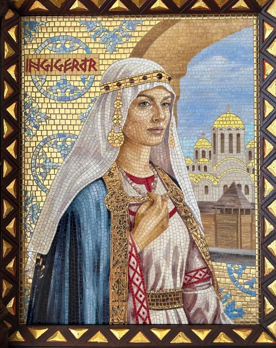Мозаїчний портрет Княгині Інгігерди. Фото:  - фото 109471