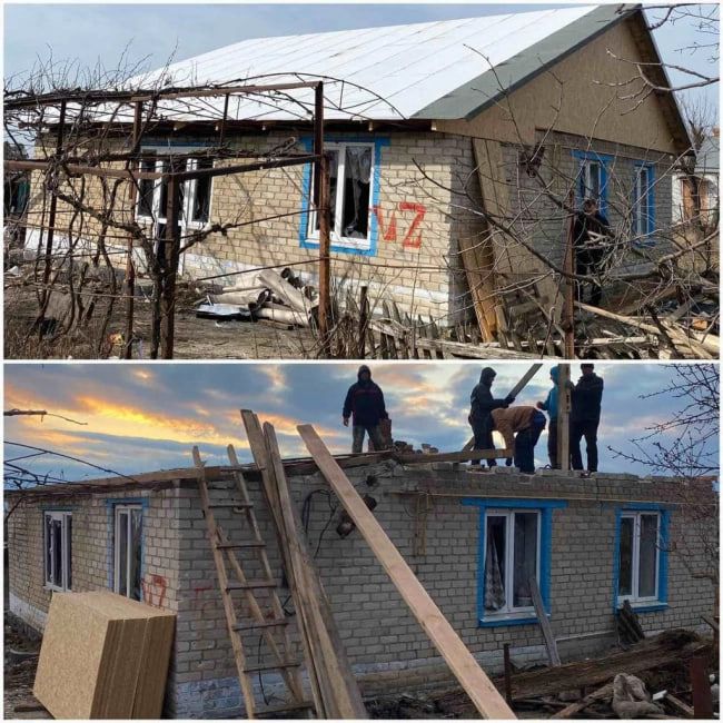 Пастор з Рівненщини разом із волонтерами відбудували зруйноване село на Херсонщині - фото 109955