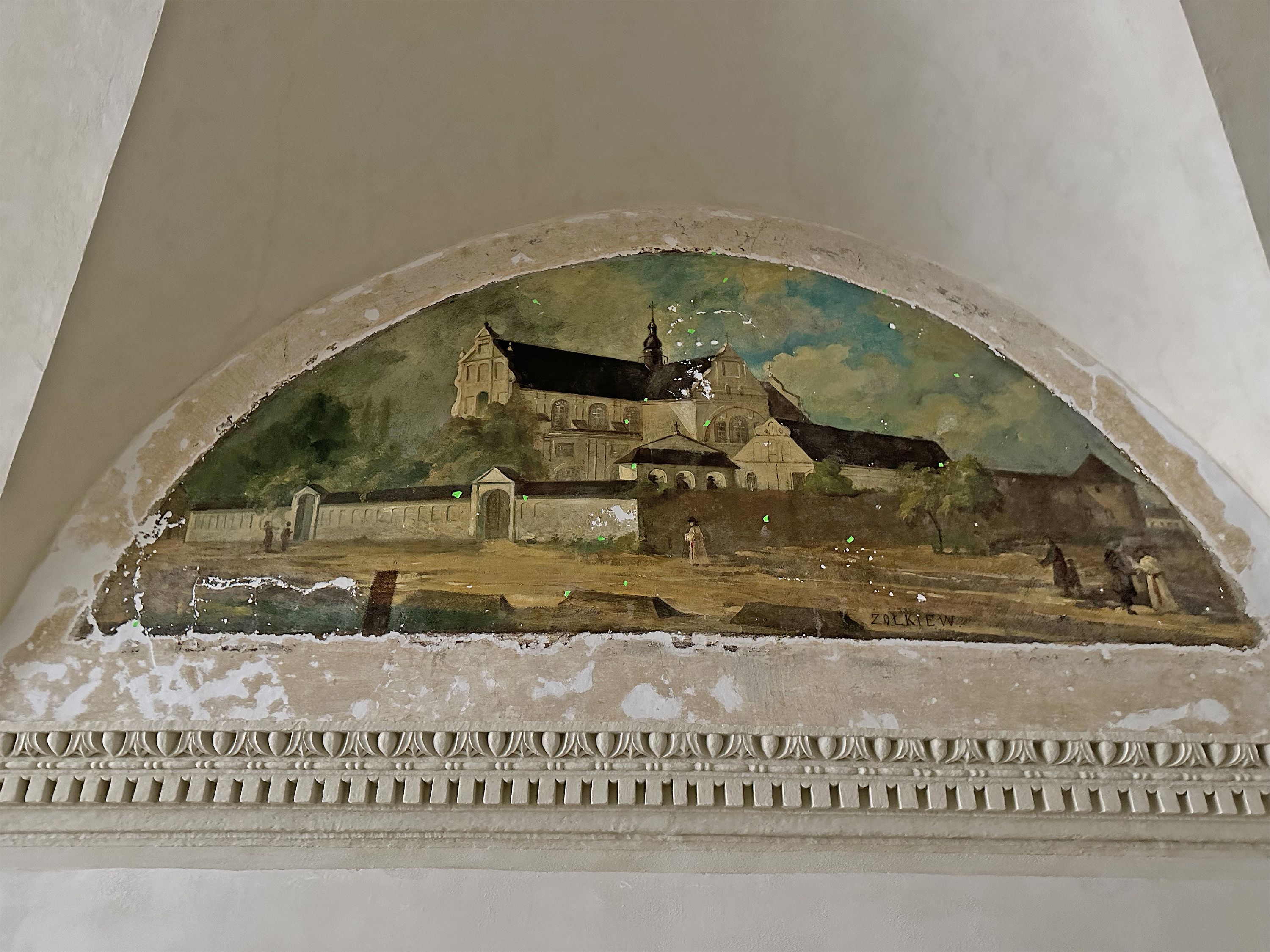 Малюнок Жовківськиого монастиря домініканців вже майже відновлений - фото 110855