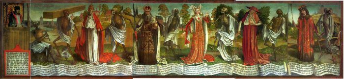 Dans macabre, Бернт Нотке, настінний живопис. Таллінн, XV ст. - фото 124084