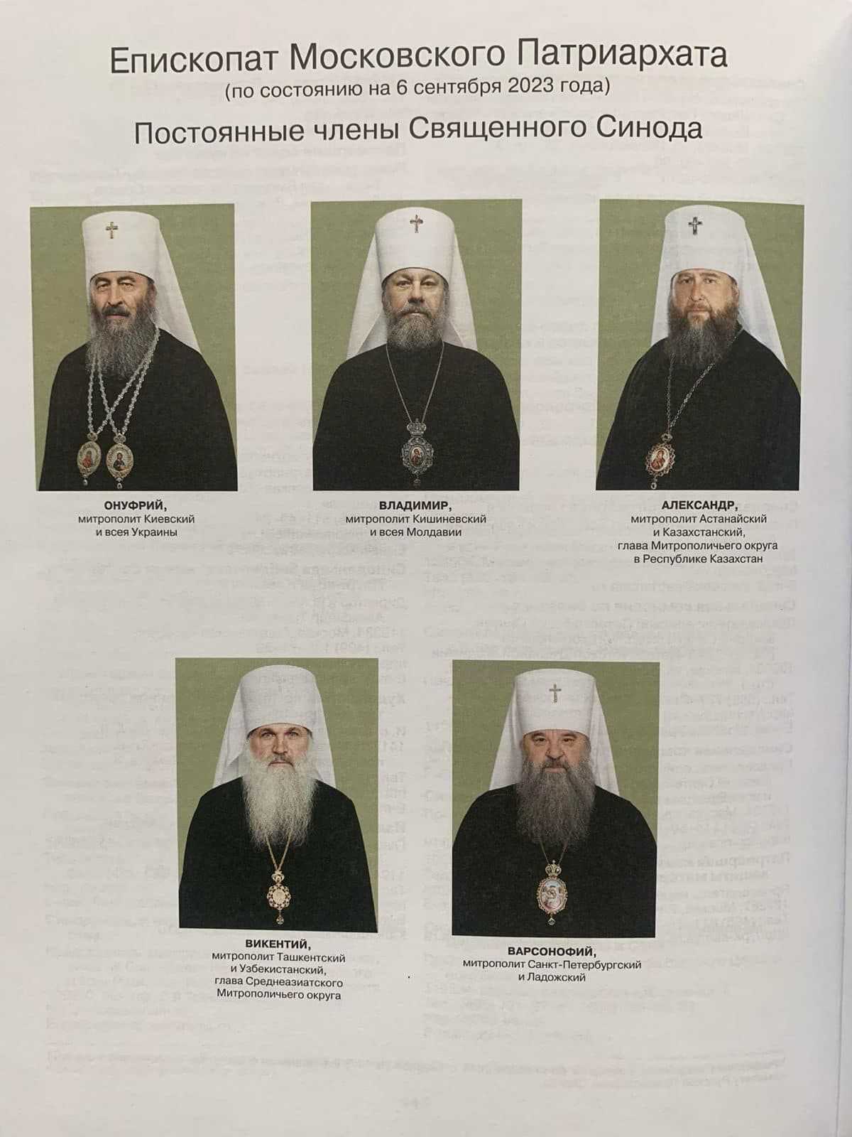У  Патріаршому календарі на 2024 рік всі єрархи УПЦ МП вказані як архиєреї Московського Патріархату - фото 126703