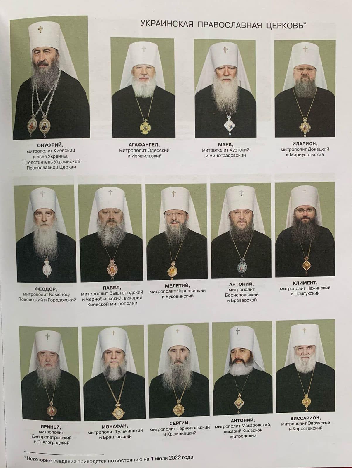 У  Патріаршому календарі на 2024 рік всі єрархи УПЦ МП вказані як архиєреї Московського Патріархату - фото 126704