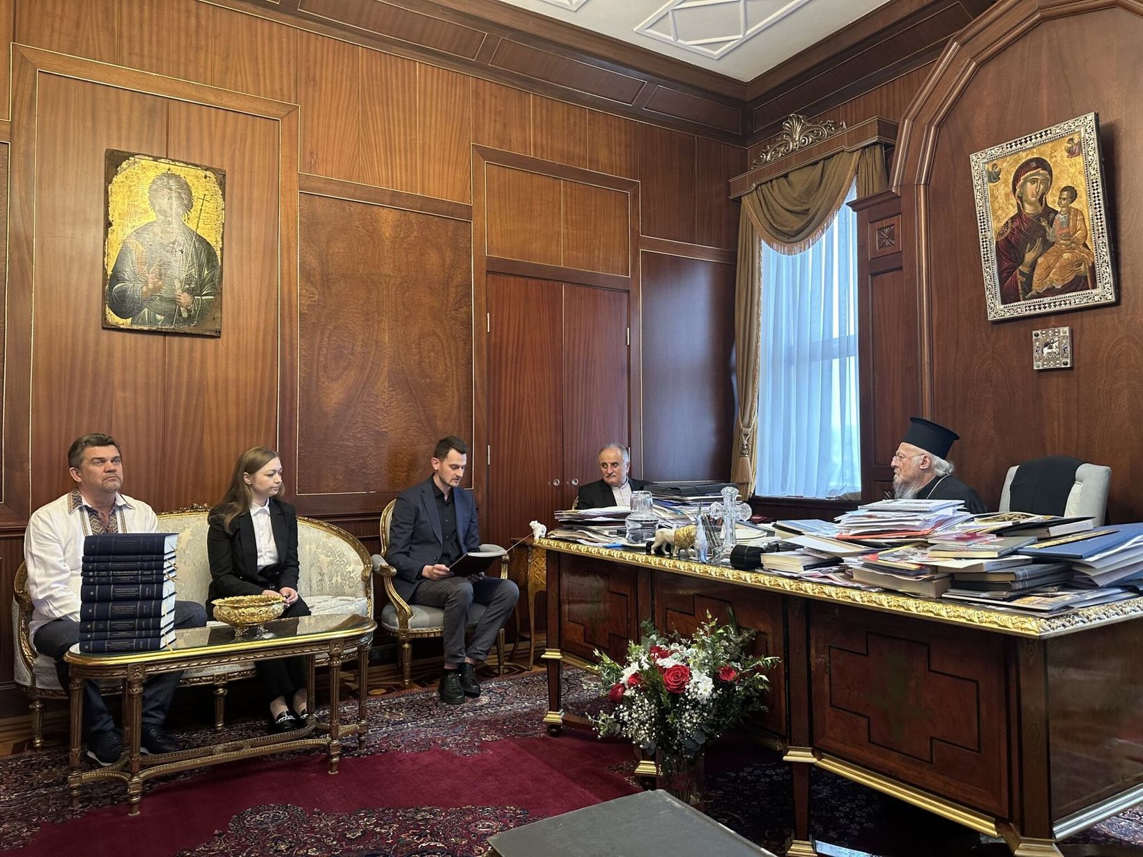 Патріарх Варфоломій прийняв у своїй резиденції делегацію з Українського католицького університету - фото 133720