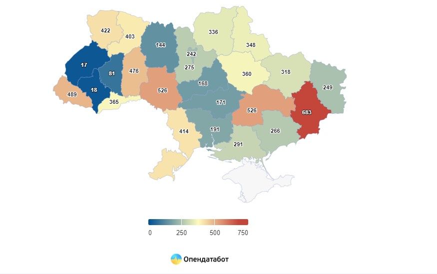 В Украине до сих пор действуют 8 097 церквей Московского патриархата, – Опендатабот - фото 133740