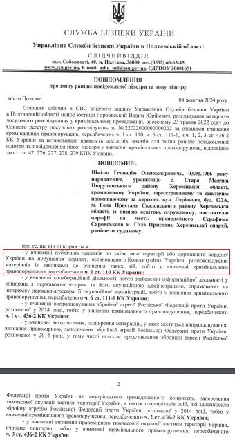 СБУ оголосила ще одну підозру голопристанському священику Геннадію Шкілю - фото 141046