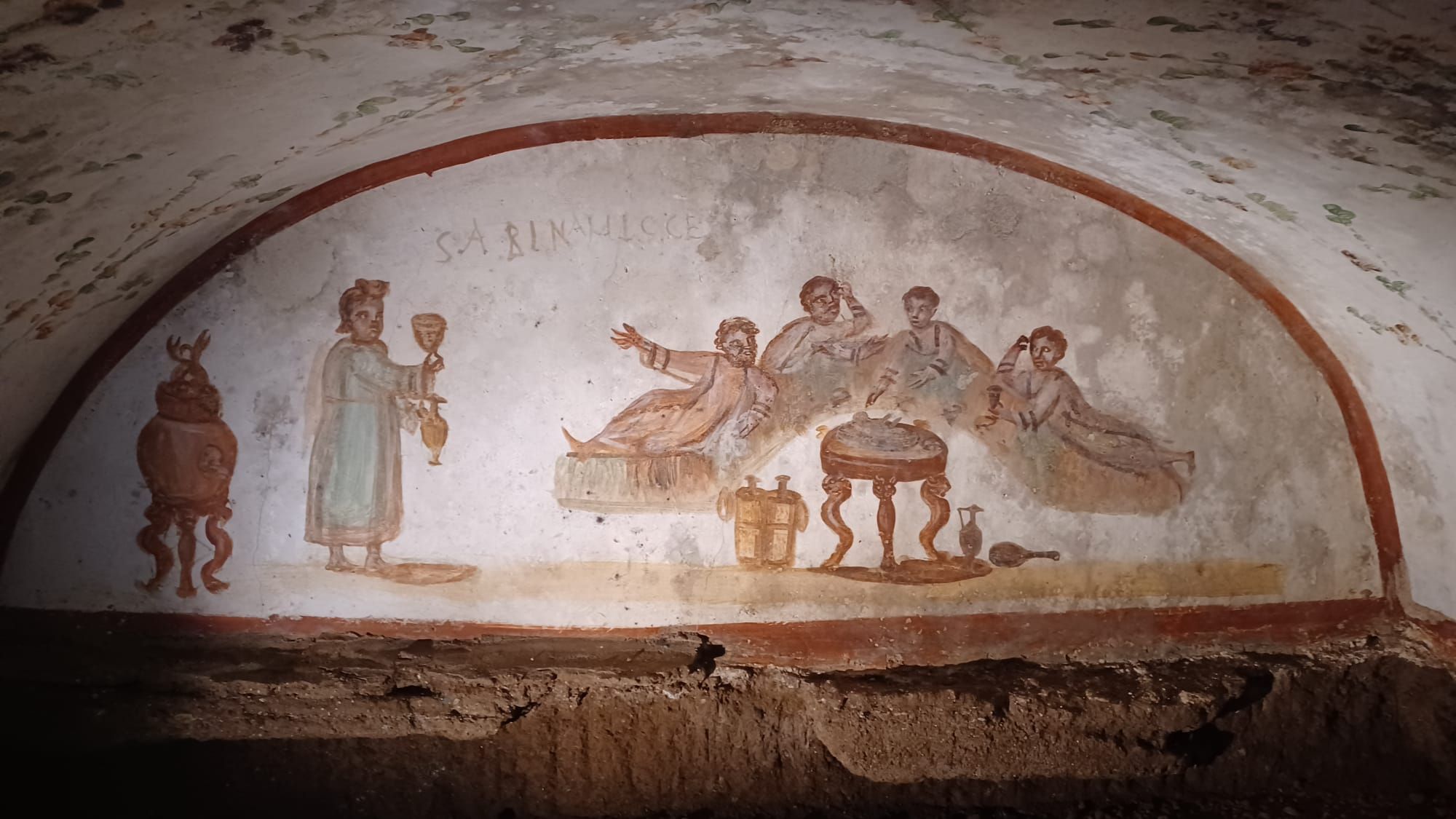 Поховальний бенкет. Катакомби Марцелліна, Рим. - 147164 Поховальний бенкет. Катакомби Марцелліна, Рим. - фото 147164