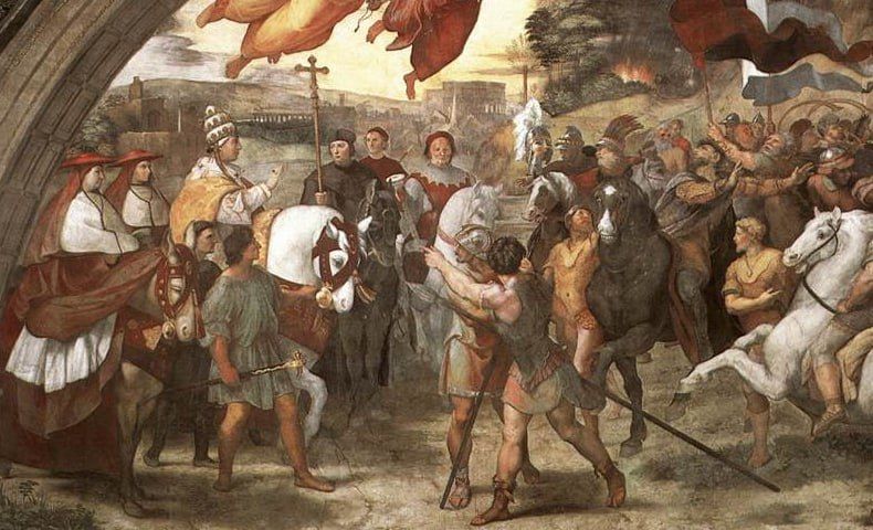 Рафаель 'Зустріч Папи Лева Великого з Аттилою' - 147537 Рафаель 'Зустріч Папи Лева Великого з Аттилою' - фото 147537