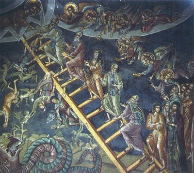 Ікона «Ліствиця», храм архистратига Михаїла монастиря Дохіар на Афоні. 1568 р. - фото 149518