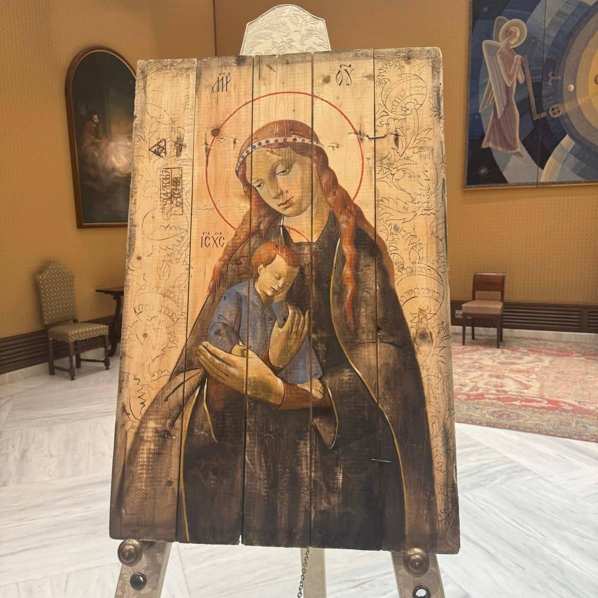 President of Ukraine presented a unique icon to Pope - фото 152341