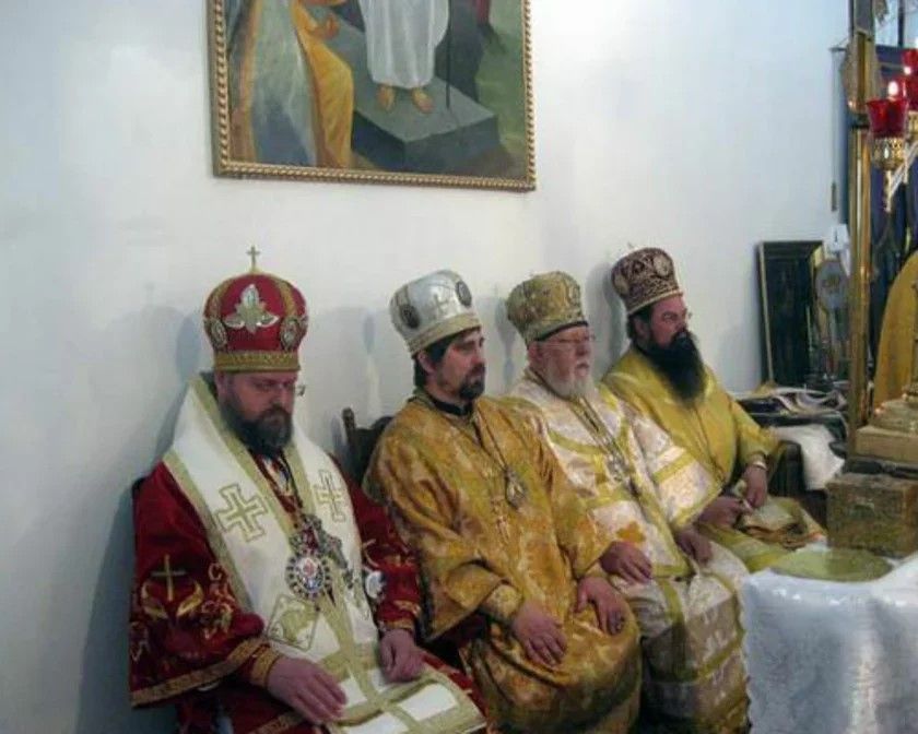 На фото зліва на право: єпископ Паїсій Дмоховський, керуючий патріаршими парафіями УПЦ КП в США та Канаді, єпископ Новогрудський Святослав Логін (БАПЦ), архієпископ Уманський Олександр Биковець (УПЦ КП), єпископ Хьюстонський Макарій Геррінґ (УАПЦ). - 154832 На фото зліва на право: єпископ Паїсій Дмоховський, керуючий патріаршими парафіями УПЦ КП в США та Канаді, єпископ Новогрудський Святослав Логін (БАПЦ), архієпископ Уманський Олександр Биковець (УПЦ КП), єпископ Хьюстонський Макарій Геррінґ (УАПЦ). - фото 154832