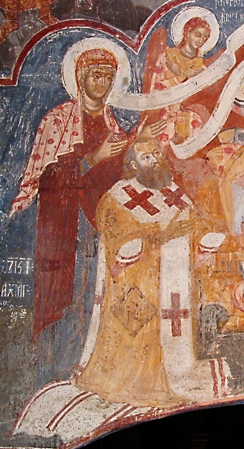 Фрагмент фрески «Дар Петра Могили». XVII ст. Стінопис церкви Спаса на Берестові - фото 159516