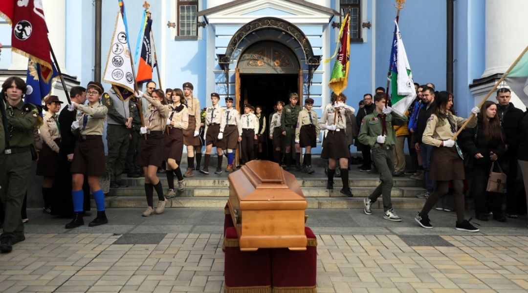 У Михайлівському Золотоверхому монастирі попрощалися з головою світового «Пласту» Мироном Спольським - фото 160515