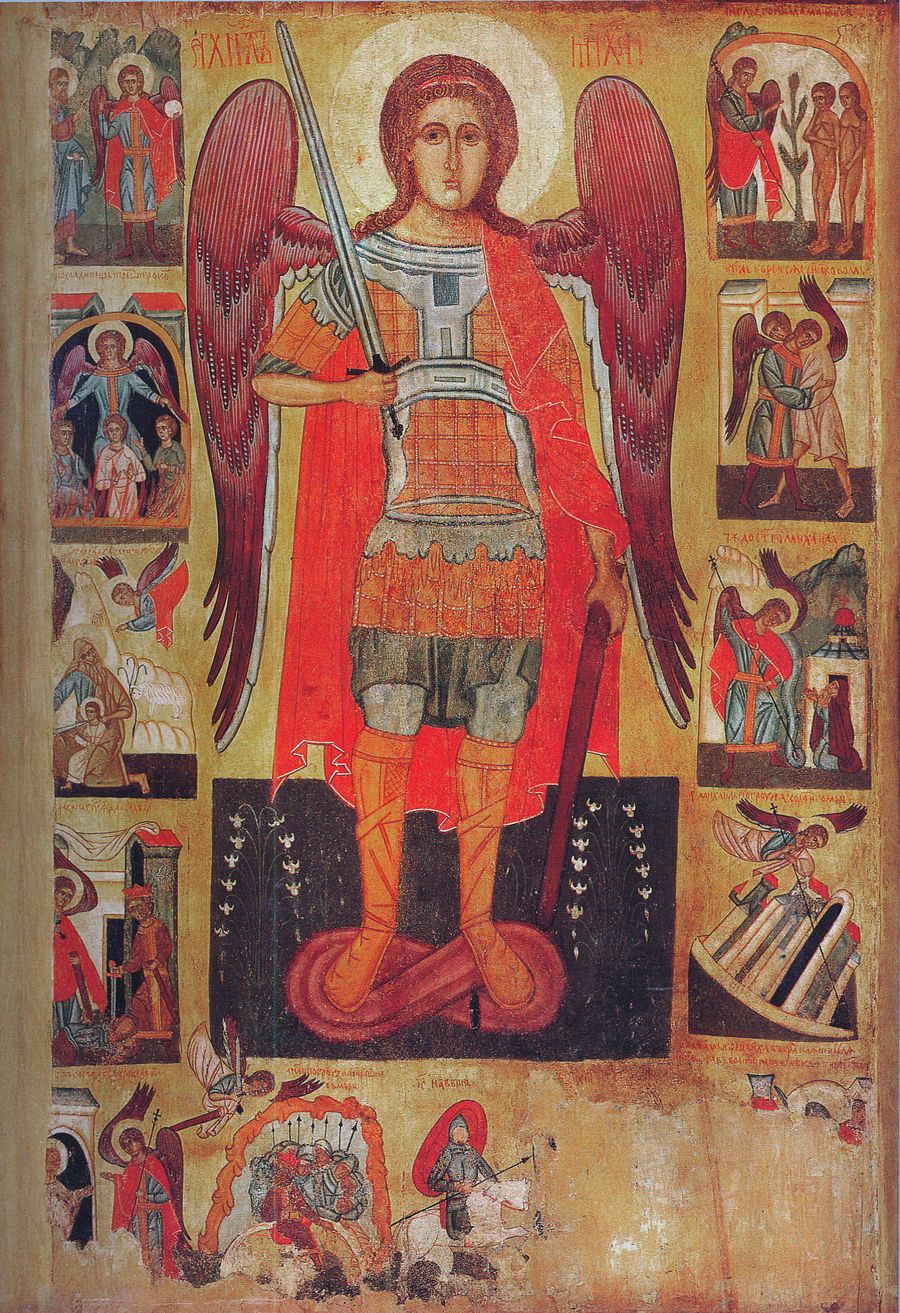 Архистратиг Михаїл. I пол. XVI ст. із с. Нагоряни. Музей народної архітектури, Сянік, Польща.  - фото 160687