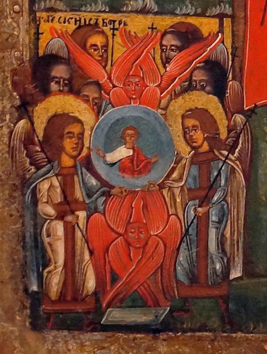 Собор Архистратига Михаїла. Клеймо ікони Архистратиг Михаїл. II пол. XVI ст. Національний музей ім. Андрея Шептицького у Львові - 160783 Собор Архистратига Михаїла. Клеймо ікони Архистратиг Михаїл. II пол. XVI ст. Національний музей ім. Андрея Шептицького у Львові - фото 160783