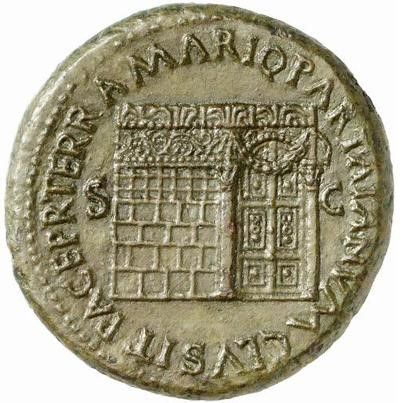 Зображення храму Януса на сестерції епохи Нерона. - фото 161660