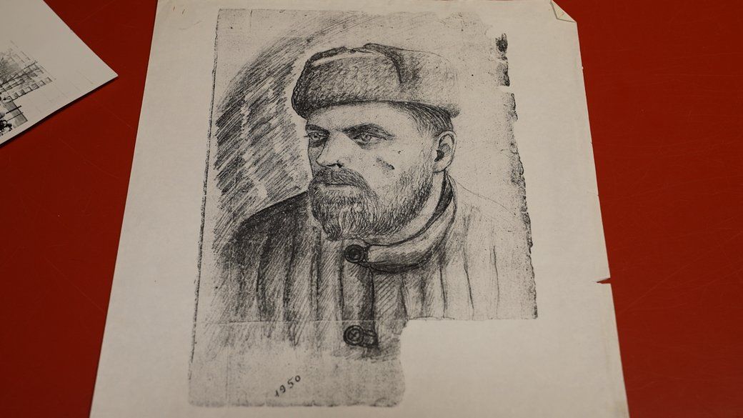 Копія портрета отця Івана Чав'яка на засланні, Чурубай-Нура, 1950 рік. - 162893 Копія портрета отця Івана Чав'яка на засланні, Чурубай-Нура, 1950 рік. - фото 162893