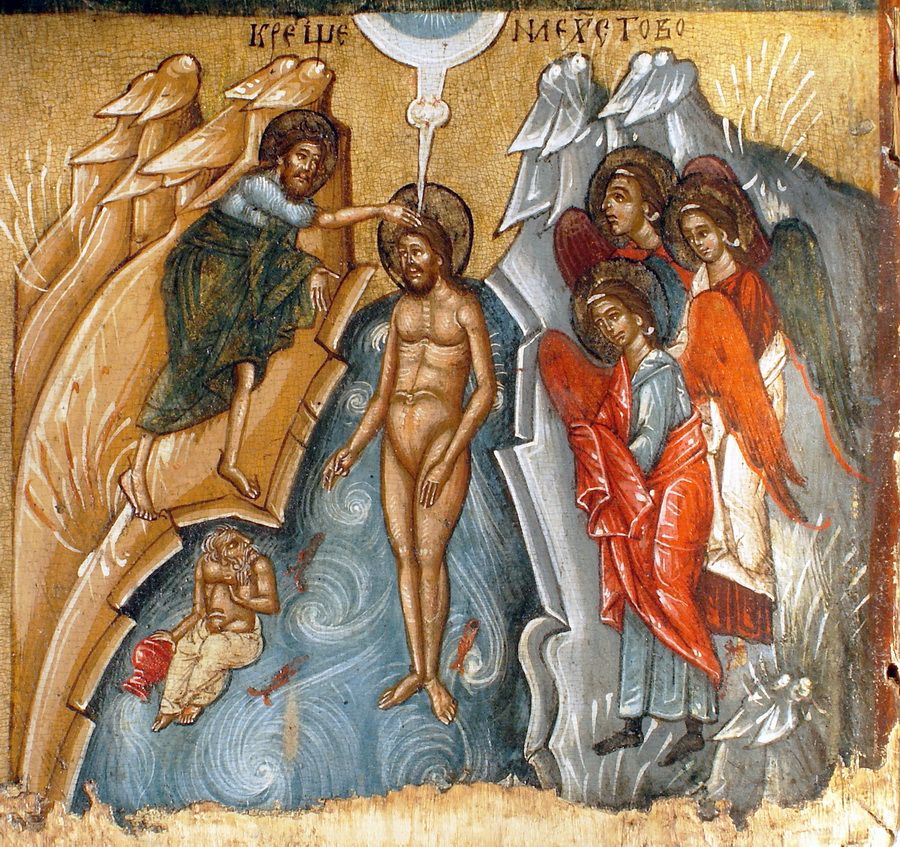 Хрещення Христове. Перемишська школа. Серед. XVI ст. ц. Архистратига Михаїла, с. Стара Скварява - фото 163776