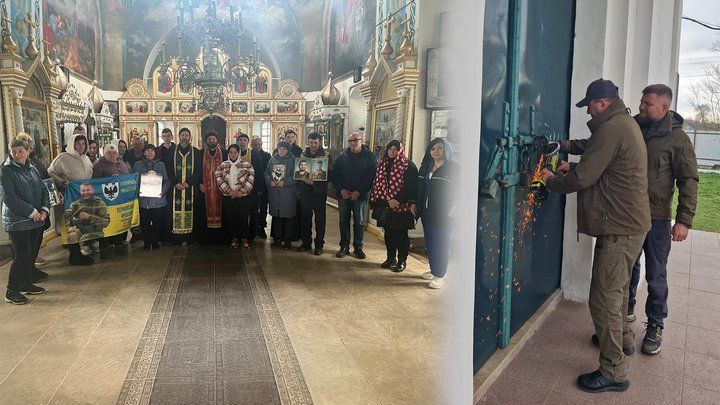 Жителі Безуглівки на Чернігівщині, які перейшли до ПЦУ, зрізали замки, бо священик МП не віддавав ключів від храму - фото 169243