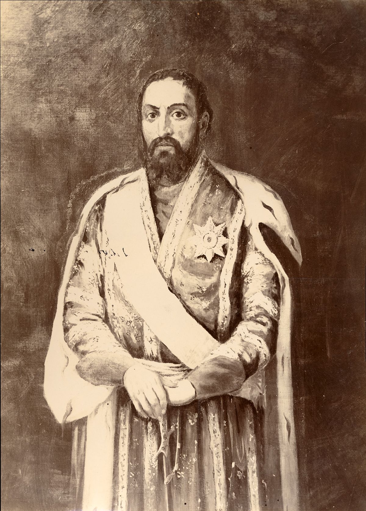 Цар Георгій ХІІ. Портрет. ХІХ ст. - 170262 Цар Георгій ХІІ. Портрет. ХІХ ст. - фото 170262