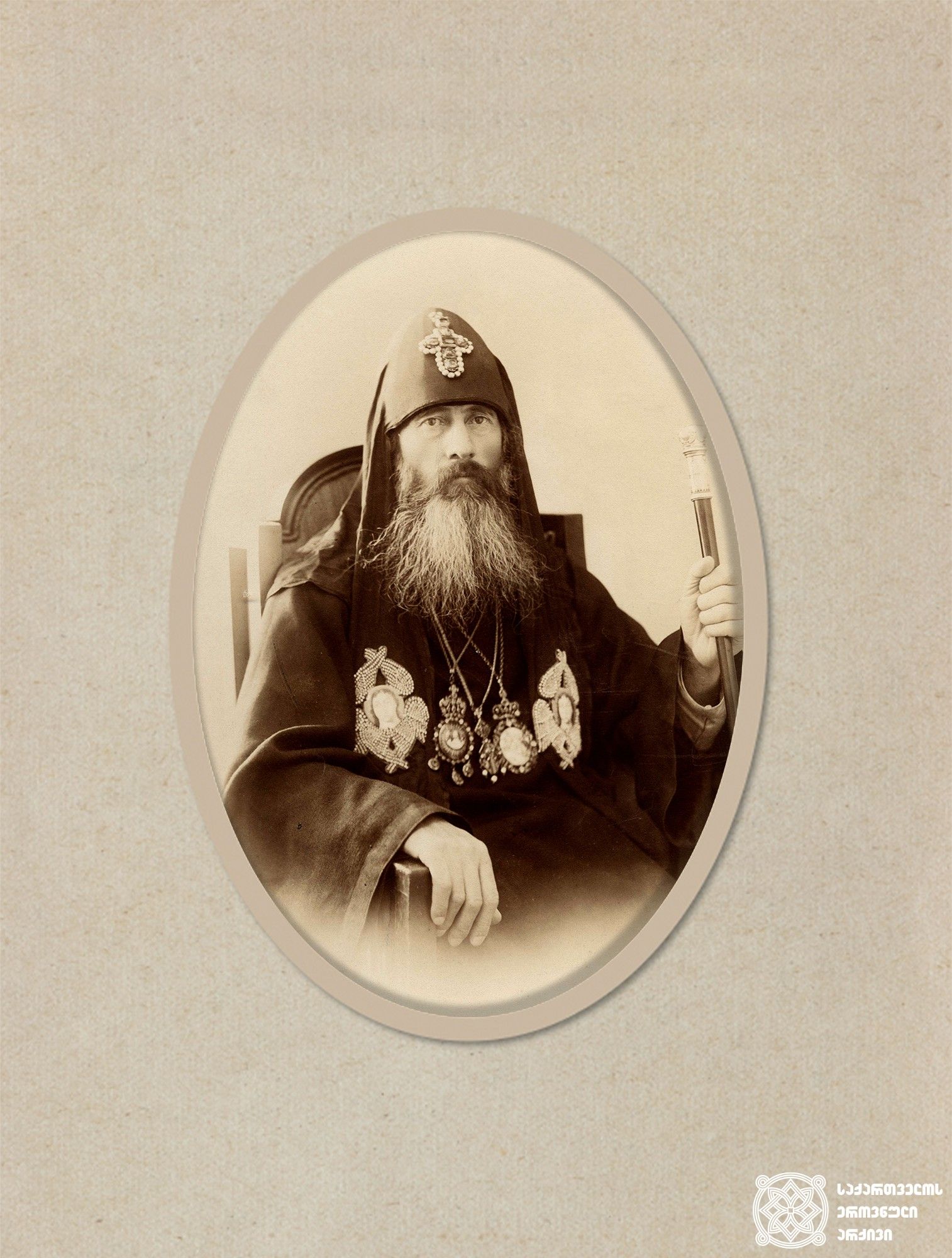 Католикос-патріарх Христофор (Цицкишвілі). Фотографія з Національного архіву Грузії. - 170332 Католикос-патріарх Христофор (Цицкишвілі). Фотографія з Національного архіву Грузії. - фото 170332
