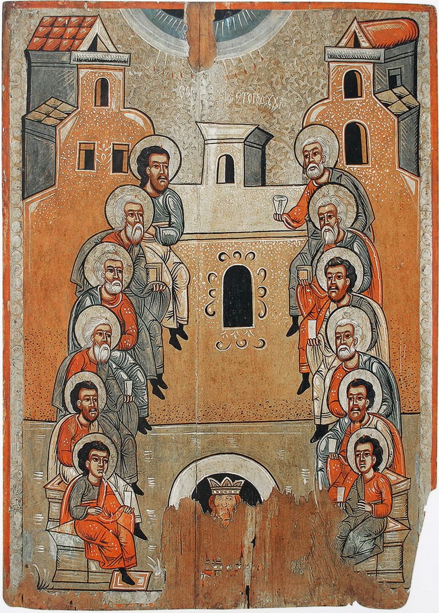 Зішестя Святого Духа. Самбірська школа. II пол. XVI ст. із с. Лопушанка - 171339 Зішестя Святого Духа. Самбірська школа. II пол. XVI ст. із с. Лопушанка - фото 171339