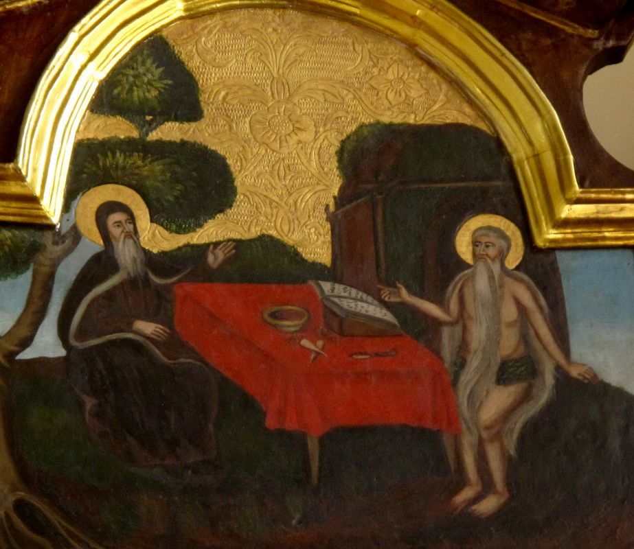 Преподобні Онуфрій Великий і Пафнутій Великий. I пол. XVIII ст. - фото 171846